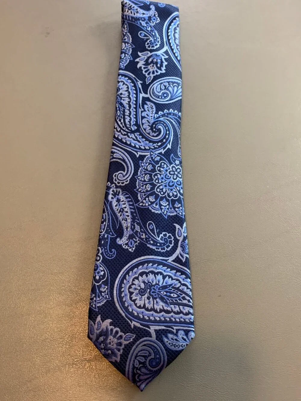 Tasso Elba Men's 3.25'' 100% Silk Neck Tie, Blue Paisley , One Size